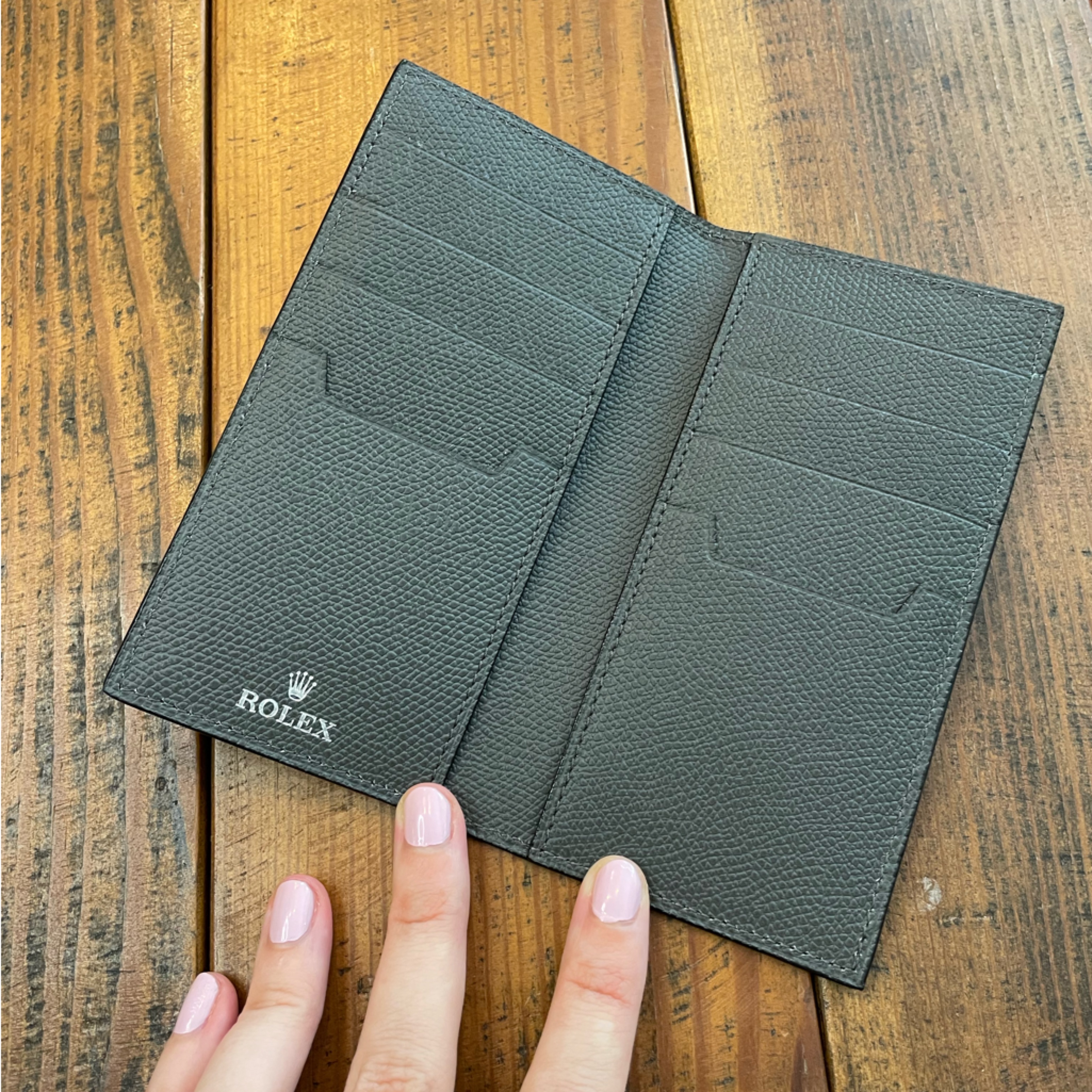 Authentic Rolex Leather Wallet